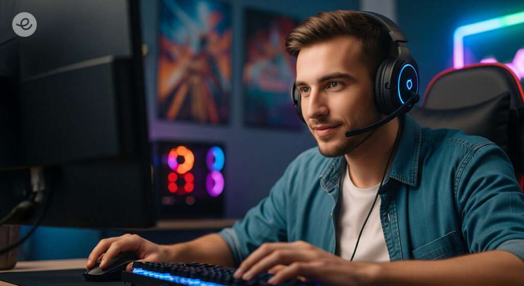 A person playing game